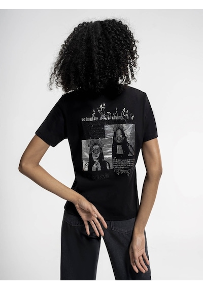 Loft Kadın T-shirt Siyah Lf2035221 24yp69000200 P6934