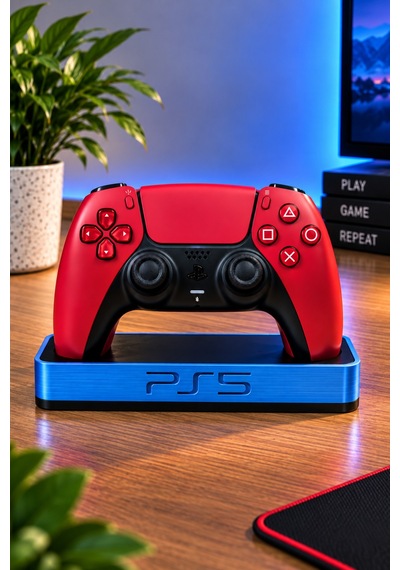 Ps5 Uyumlu Dualsense Kol Standı Joystick Gamepad Tutucu Masaüstü Düzenleyici Mavi