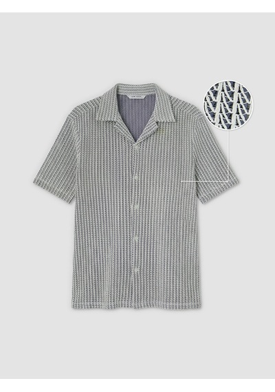 Lcw Vision Beyaz Regular Fit Desenli Erkek Gömlek