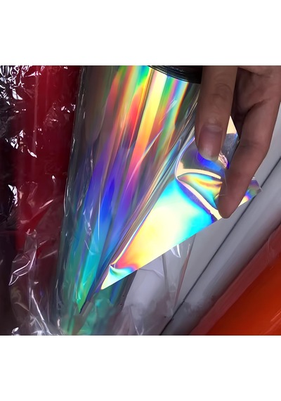 Hologram Gökkuşağı Araç Motosiklet Kaplama Folyosu 30cmx1metre
