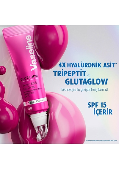 Gluta Hya Serum Etkili Lip Gloss Royal Plum Belirtilmemiş