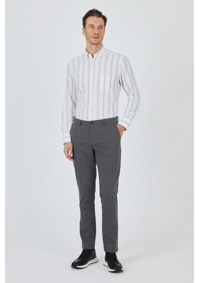 İmza Füme Desenli Armürlü Yan Cep Düz Paça Comfort Fit Pamuklu Casual Chino Pantolon 1003250122 Füme İmza Füme Desenli Armürlü Yan Cep Düz Paça Comfort Fit Pamuklu Casual Chino Pantolon 1003250122 Füme