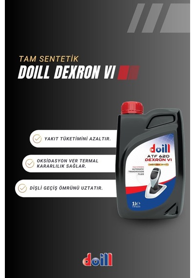 Atf 620 Dexron Vı-6 1 Litre Tam Sentetik Otomatik Şanzıman Yağı Üretim Yılı: 2026