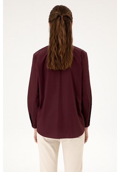 U.s. Polo Assn. Kadın Plum Gömlek Desenli 50316699-vr177 New Plum