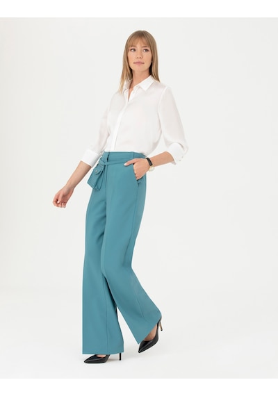 Pierre Cardin Kadın Petrol Pantolon 50273084-vr102 Petrol