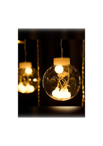 Top Led Dekoratif Saçaklı Perde Işık 8 Fonksiyonlu Fişli Günışığı Ampul Led Aydınlatma Gün Işığı