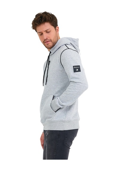 Adams Snowboard Nakış Logo Baskılı Gri Sweatshirt