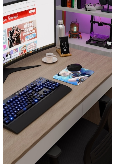 Freminet Genshin Impact Anime Gacha V4 - 22x18 Gaming Mouse Pad Fare Altlığı