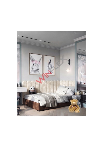 Winflex Yatak Başlık ,duvar Ve Oda Dekorasyon Panel 10adet  Krem 100 x 150 CM
