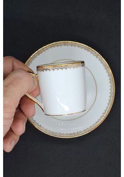 Cafes J Ladoux Fransız Porselen Kahve Fincanı 80 Ml Kahverengi