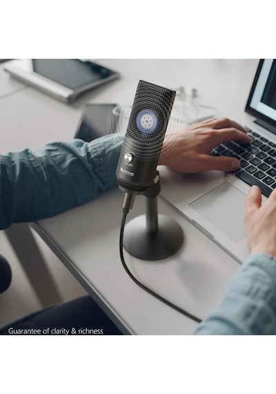 Fifine K670b Usb Siyah Yayinci - Podcast Mikrofonu