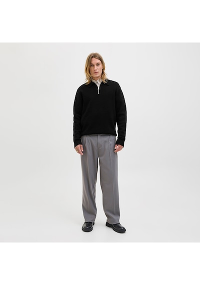 Jack & Jones Milano Stitch Erkek Siyah Sweatshirt 12281743-b Siyah