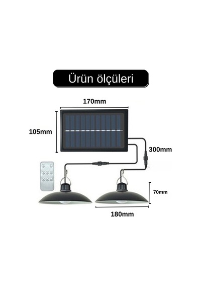 Hangast Solar 2 Ledli Su Geçirmez Sarkıt Bahçe Aydınlatması