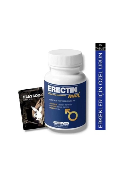 Er.ec.tin Max Natural Male Enhancement Erkeklere Çok Özel 30 Lu Playboy Kaydırıcıjel Hediye