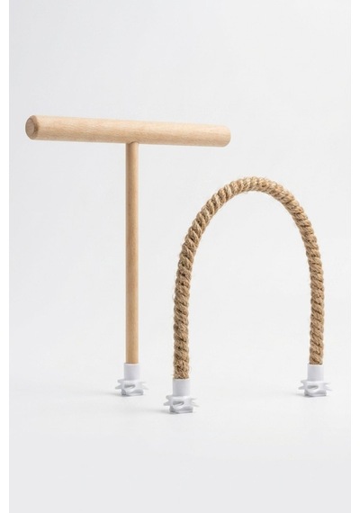 Mivra Pets 2'li Esnek Kuş Tüneği 40 Cm Doğal Jüt