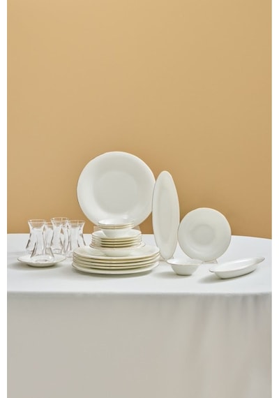 Karaca  Fine Pearl Fame 26 Parça 6 Kişilik Kahvaltı Takımı Gold