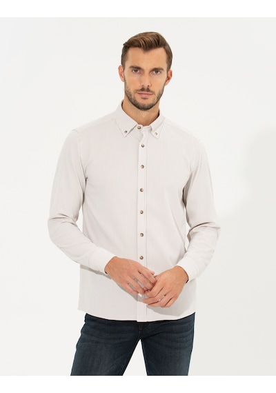 Pierre Cardin Erkek Bej Gömlek Desenli 50262722-vr011 Bej Pierre Cardin Erkek Bej Gömlek Desenli 50262722-vr011 Bej