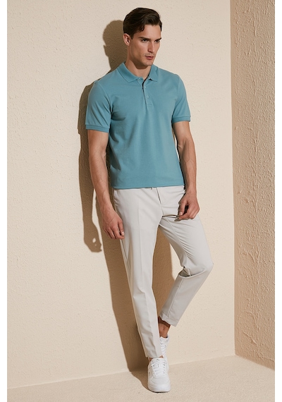 Buratti Pamuklu Regular Fit 3'Lü Paket Erkek Polo Yaka T Shirt 59029641827S3 Haki-Siyah-Beyaz-Mavi