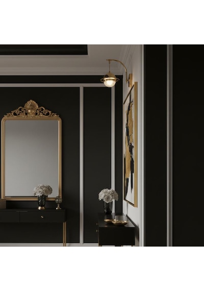 Bohem Aydınlatma Gold Duvar Apliği 3 Renk Led Modern Aplik Gold