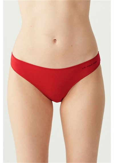 U.S. Polo Assn. U.s Polo Assn. 67006 Kadın 5 Li Kıl Lastiklı Slip-siyah&ten&beyaz&somon&kırmızı mix color
