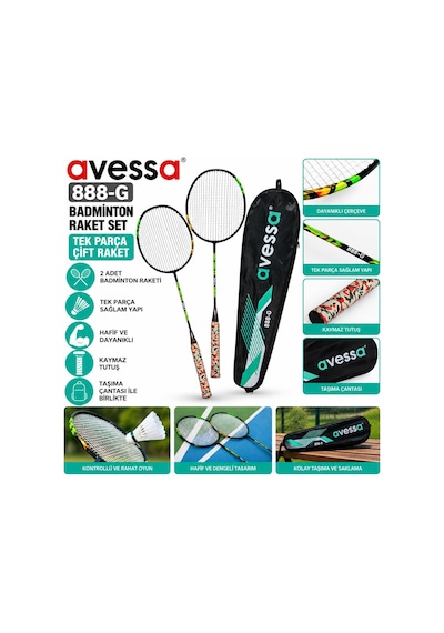 Avessa 888-g Badmington Raket Seti