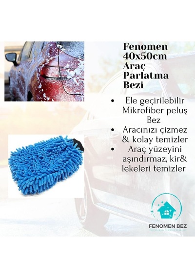 Tr 4'lü Mucize Araba Yıkama Mikrofiber Temizlik Bezi Seti Genel