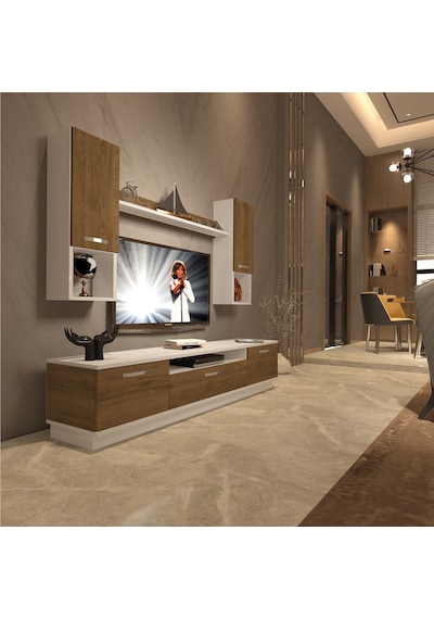 Decoraktiv Trendstyle 5da Mdf Tv Ünitesi Tv Sehpası Beyaz - Pera