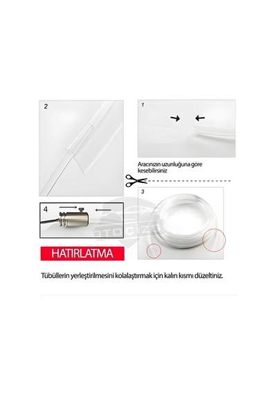 Araç İçi Atmosfer Ambiyans Led Neon İp Led Rgb App Kontrollü 5 Parça