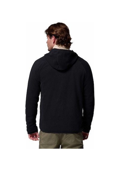 Columbia Fast Trek Overlay Hooded Full Zip Siyah Erkek Outdoor Polar Am3470-010 Siyah
