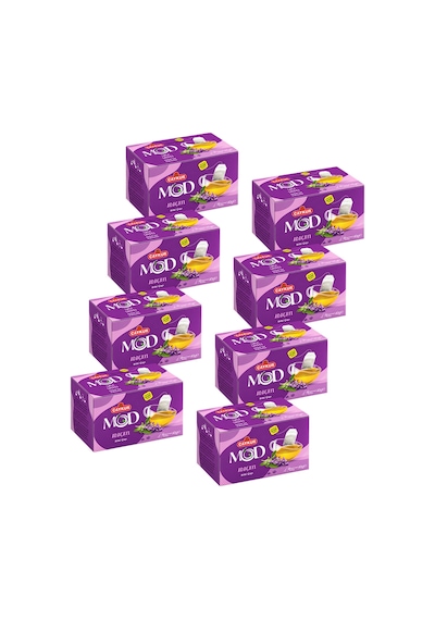 Mod Ada Çayı Bardak Poşet Çay 2x20 40gr. Sekizli Paket