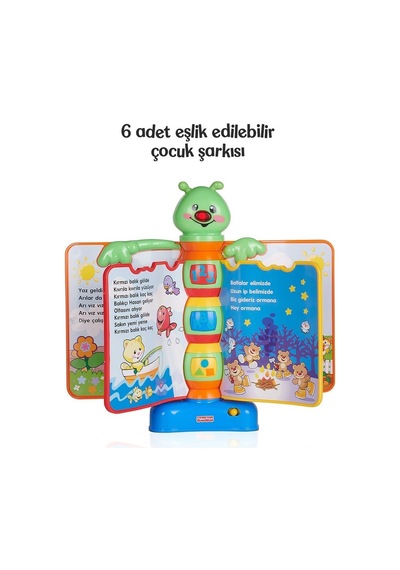 N3835 Fisher Price® Eğlen ve Öğren Eğitici Masalcı Tırtıl / Türkç
