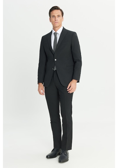 AC&Co / Altınyıldız Classics Erkek Sıyah Su Geçirmez Ekstra Slim Fit Kırlangıç Yaka Yünlü Nano Takım Elbise Siyah AC&Co / Altınyıldız Classics Erkek Sıyah Su Geçirmez Ekstra Slim Fit Kırlangıç Yaka Yünlü Nano Takım Elbise Siyah