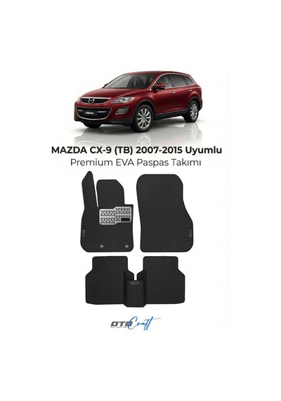 OtoCraft Mazda Cx-9 Tb 2007-2015 Araca Özel 3d Havuzlu Eva Paspas Tam Set 5 Parça