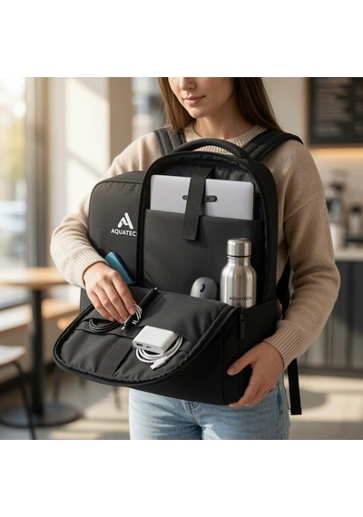 Bybars Laptop Sırt Çantası Siyah İç Bölmeli Bilgisayar Çantası 15.6 İnç Uyumlu Günlük, Okul, İş Ve Seyahat İçin Çok Bölmeli Unisex Sırt Çantası