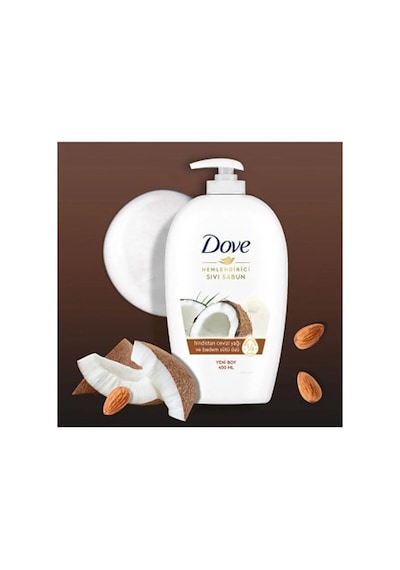 Dove Hindistan Cevizi Yağı Ve Badem Sütü Özü Sıvı Sabun 450ml X PKT.DOVE.028 Diğer