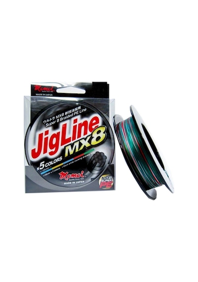 Momoi Jigline Mx8 0.16mm 300mt. Multicolor İp Misina