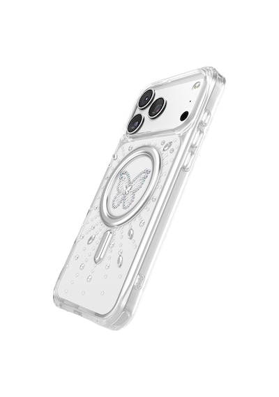 İphone 17 Pro Max Uyumlu Kılıf M-safe Şarj Özellikli Zore Paris Mova Sert Pc Kapak Şeffaf-beyaz Şeffaf - Beyaz