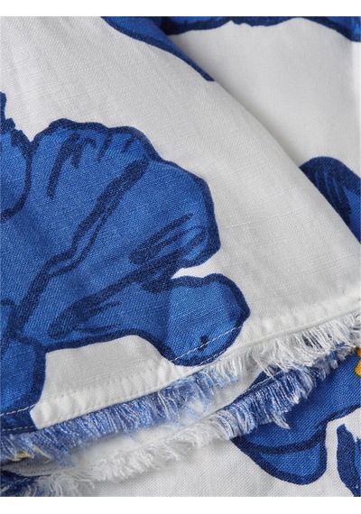 Tommy Hilfiger Frayed Vıs/lınen Ss Shırt Kadın Beyaz Kk Gömlek - Ww0ww48924