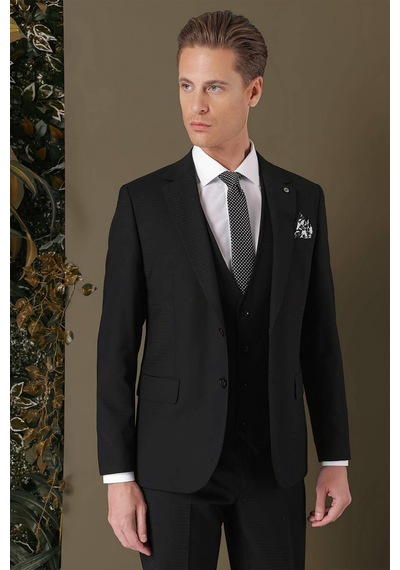 Efor Tk 887 Slim Fit Siyah Klasik Takım Elbise Siyah Efor Tk 887 Slim Fit Siyah Klasik Takım Elbise Siyah