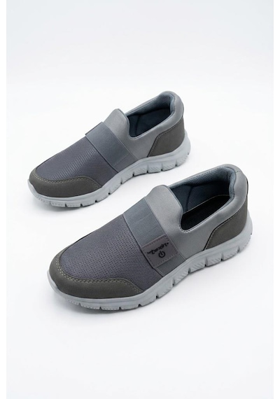 Fort 2023 Anatomik Rahat Esnek Bağcıksız Erkek Sneaker Ayakkabı Füme