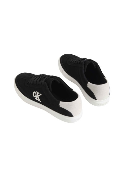 Calvin Klein Kadın Marka Logolu Günlük Kullanıma Uygun Siyah-beyaz Sneaker Hw0hw03144 0gm
