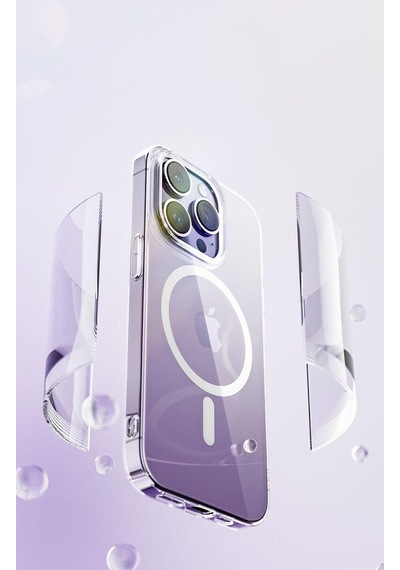 Apple Uyumlu iPhone 13 Kilif Magsafe Özellikli Sararmaz Sert Seffaf 566832028