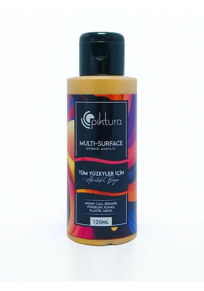 Piktura Akrilik Multisurface Boya 120ml Metalik Altın Metalik Altın