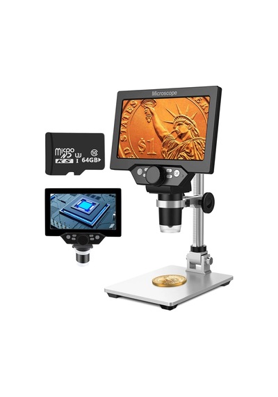 1000x Dijital 1080p 4.3 İnç Lcd Ekranlı Usb Hd Mikroskop