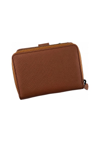 Alphaclub Bag Kadın Çok Bölmeli Kartlıklı Çıtçıt Kapamalı Cüzdan Taba