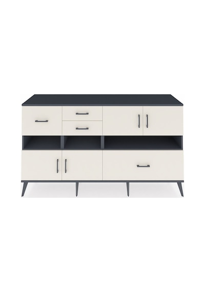 Hyperion Konsol 5 Raflı 4 Çekmeceli 4 Kapaklı 176x44x99 Antrasit- Antrasit-aytaşı Hyperion Konsol 5 Raflı 4 Çekmeceli 4 Kapaklı 176x44x99 Antrasit- Antrasit-aytaşı
