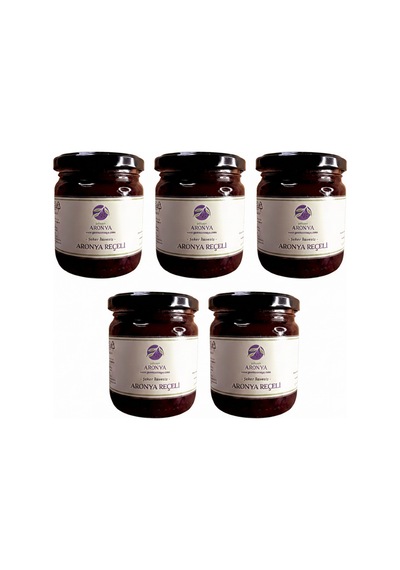 Aronya Reçeli Şeker İlavesiz 5 Li Paket 210gr X 5 Adet