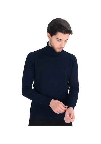 Cengiz İnler Tam Balıkçı Düz Slim Erkek Triko