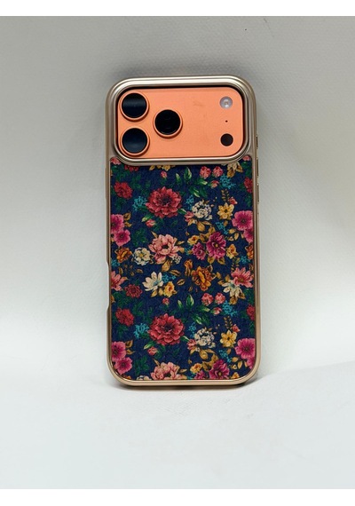 Apple iPhone Uyumlu 17 Pro Max Tuval Kılıf - Egzotik Lotus Desenli Sanatsal Koruyucu 8