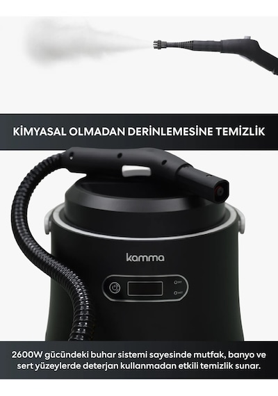 St2 Steamy Ultra Çok Fonksiyonlu Buharlı Temizleyici 2600w 3.5l Su Tankı 4 Bar Basınç